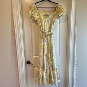 LoveShackFancy Puff Sleeve Maxi Dress